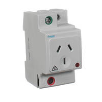 HAGER SNO10DA | 10 Amp Din Mounted GPO (Double Pole)