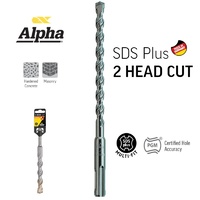 5.0 x 160mm SDS Plus German 2 Cutter Masonry Drill Bit | Alpha SP050160G