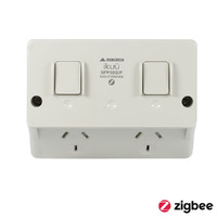 Mercator Ikuu SPP02GIP | Smart Weather Proof Double Power Point IP54 | Zigbee