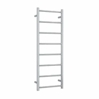 Thermogroup SR17M | Thermorail Ladder 8 Straight/Round Heated Towel Rail 65W 400x1120x122mm | Stainless Steel Product main image