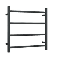Thermogroup SR2512B | Thermorail Ladder 4 Round Bars Heated Towel Rail 12V 70W 550x550mm | Black