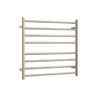 Thermogroup SR33MBN | Thermorail Ladder 8 Round Heated Towel Rail 750x700mm | Brushed Nickel