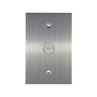 Connected Switch Gear SS-LS101V | 1 Gang Light Switch | Stainless Steel | White