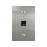 Connected Switch Gear SS-LS101VB | 1 Gang Light Switch | Stainless Steel / Black