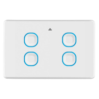 Mercator Ikuu SSW04GN-ZB | Smart Quad Gang Light Switch 10A Requires Neutral | Zigbee