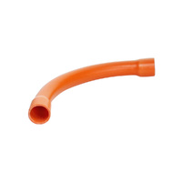 20mm PVC Sweep Bend 90 degree orange Heavy Duty | 30190