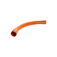 40mm PVC Sweep Bend 90 degree orange Heavy Duty | SWB40-90