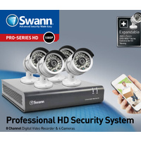 Swann SWDVK-846004-AU | Professional 1080p 8 Channel 2TB DVR c/w 4 x PRO-A855 1080p Cameras