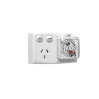 CLIPSAL TC15-15-24WE | 24hr Analogue GPO Timer 250V 15Amp