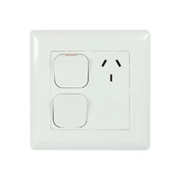 Tesla TESGPO1XLDX | Single Large GPO With 2 Switches 10A | White