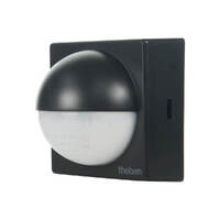 Theben THELUXA-R180-BK | Outdoor Wall PIR Motion Detector 180° IP55 | Black