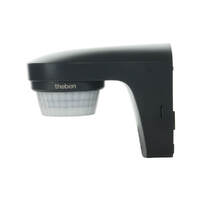 Theben THELUXA-S180-BK | Outdoor Wall PIR Motion Detector 180° IP55 | Black