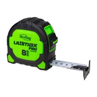 Sterling TMNXE8027 | Ultimax Pro 8m Tape Measure | Easyread | Steel...