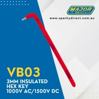 Major Tech VB03 | Insulated Hex Key 3mm 1000V AC/1500V DC