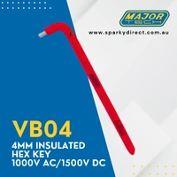 Major Tech VB04 | Insulated Hex Key 4mm 1000V AC/1500V DC