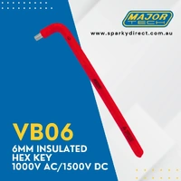 Major Tech VB06 | Insulated Hex Key 6mm 1000V AC/1500V DC