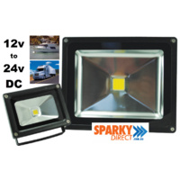 20W 12-24V DC LED Flood Light 4K Black | VBLFL-823-4-40