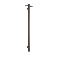 Thermogroup VS900HGM | Thermorail Straight Round Vertical Heated Towel Rail | Gun Metal