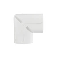 100mm Elbow 90° Off T Wall Bend AC Duct Cover | Air Conditioning Duct | Asuka W100OTW