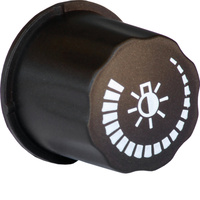 WBADK-MB | Hager Matt Black Accessory Dimmer Knob