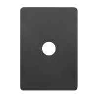 Hager Allure WBHSP1-MB | 1 Gang Switch Plate Cover | Matt Black