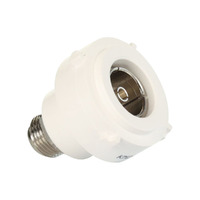 Hager WBMTV75PF-MW | TV Outlet Socket Mech PAL to F Type Connector | Matte White