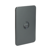 Hager Silhouette WBSSV1-MB | Single Gang Switch 16Amp | Slimline | Matt Black