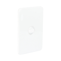Hager Silhouette WBSSV1-MW | Single Gang Switch 16Amp 250v Slimline | Matt White