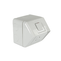 Hager WBWP1S | Single Weatherproof Power Point GPO 10amp IP53