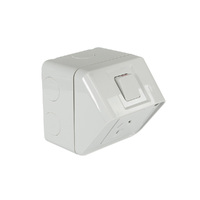 HAGER WBWP1S | Single Weatherproof Power Point GPO 10amp IP53