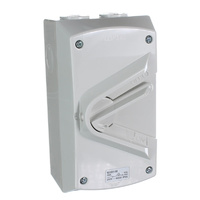 Clipsal WHB140-RG | Weatherproof Isolator 1 Pole 40 amp IP66