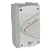 Clipsal WHB320-RG | Weatherproof Switch 3 Pole 20 amp IP66