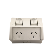 Double Weatherproof Power Point GPO 15A (IP53 Rated) | WPGPO215