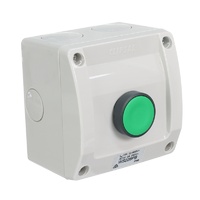 Clipsal WS226PB-RG | Push Button Switch Weatherproof 1 Gang Green Button 
