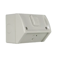 Clipsal WSC227/1 | 10A Weatherproof GPO IP54 Outdoor Power Point | Resistant Grey