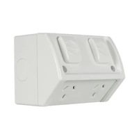 CLIPSAL WSC227/2RW | Double Weatherproof Power Point 10Amp Resistant White