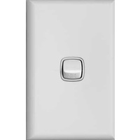 Switch 1 gang 10amp 250v white | HPM XLP770/1WE