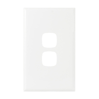HPM XLP770-2PLWE | Excel 2 Gang Light Switch Cover | White