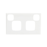 HPM XLP777PLWE | Excel 2 Gang Double PowerPoint Coverplate | White