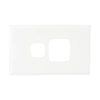 HPM XLP787PLWE | Excel 1 Gang Horizontal Power Point Cover | White