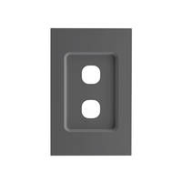 CLIPSAL SATURN ZEN Z4032VH-ZB | 2 Gang Grid and Plate Premium Matt Finish