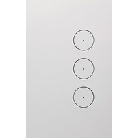 CLIPSAL SATURN Z4063PBL-ZW | 3 Gang Pushbutton LED Switch (Zen White)