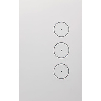 CLIPSAL SATURN Z4063PBL-ZW | 3 Gang Pushbutton LED Switch (Zen White)