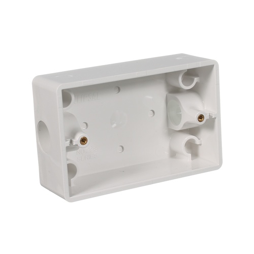 Clipsal 238-WE | Solid Mounting Block 20MM Deep | White main image
