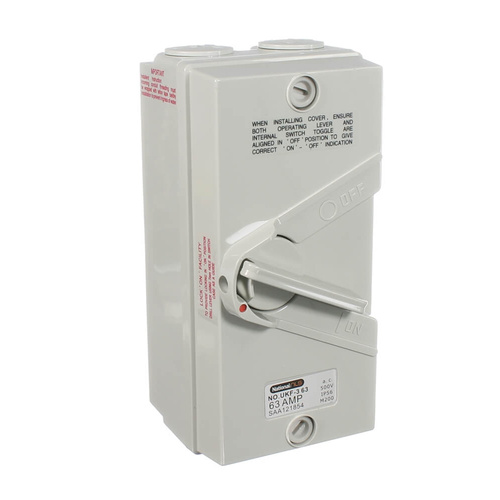 NLS 30258 | Three Pole 63Amp Isolating Switch | IP56 Weather Protected main image