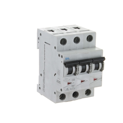NLS 30386 | 25 amp Three Pole 6kA Circuit Breaker | DL main image