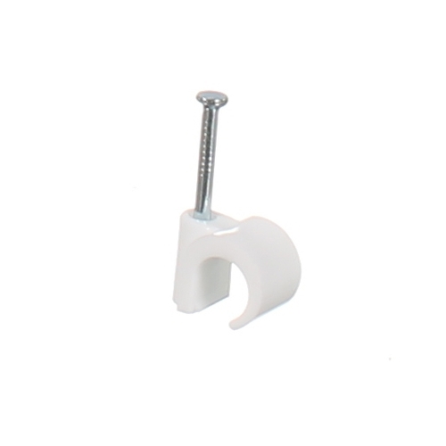 NLS 30763 | 8mm Cable Clips to Suit 8mm OD Cable | 200 Jar | White main image