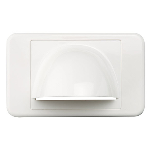 CLIPSAL 3105BNW | Bull Nose Wall Plate (White) 3105BNWWE main image