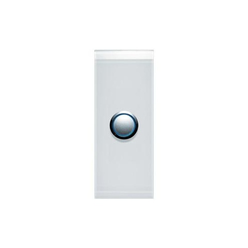CLIPSAL SATURN 4061AL-PW | 1 Gang Pushbutton LED Architrave Switch | Pure White main image