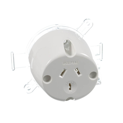 Clipsal 413WE | Surface Socket Back Wired 10amp main image